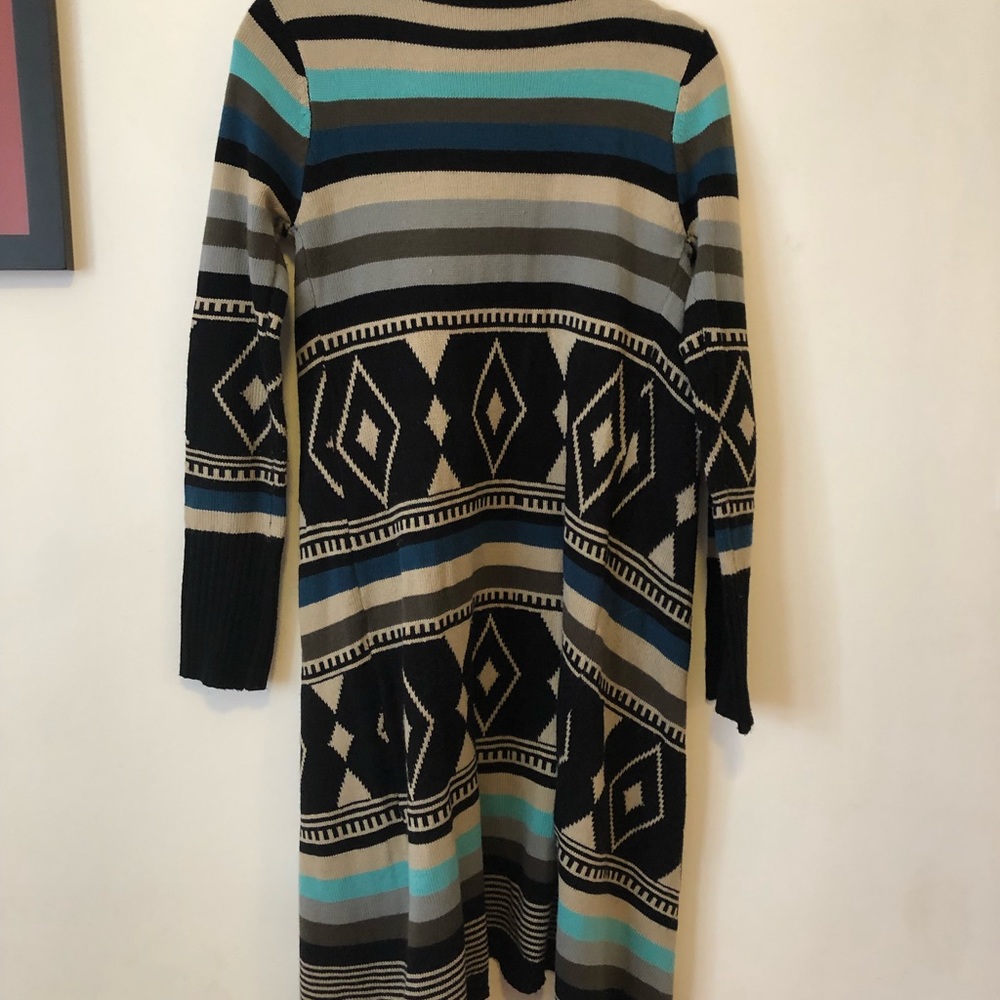 Long open sweater